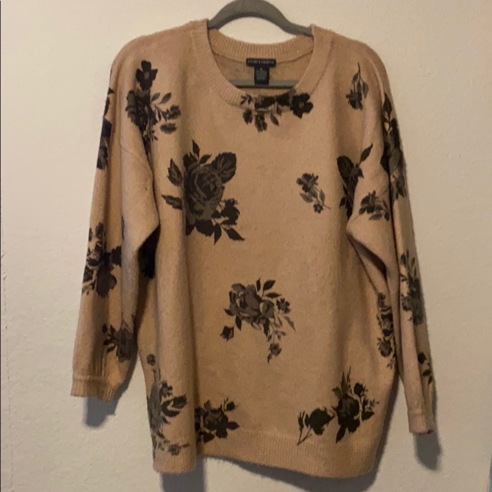 Floral Pink Sweater